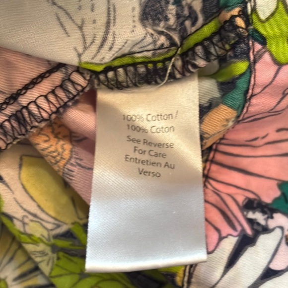 Vera Bradley Women’s 100% Cotton Shorts Size XS Floral Drawstring Elastic Waist - Picture 9 of 10